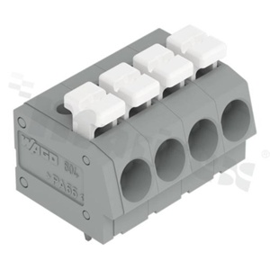 Listwa zaciskowa do PCB; przewód-płytka; THT; na przewód 0.25 - 2.5mm2 (20-12AWG); raster 5.0 mm; 3-torowa.; Push-in; szary; 320V/10A
