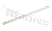 LED Lextar module; 56 x LED High-efficiency; Neutral white 4000 K; 3-step; 2430lm/350mA; CRI min 80; power 13.7 W; input voltage 39.1. 280mm x 20mm x 1mm /200