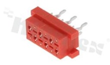 Złącze do PCB; w rastrze 1.27mm; 6-stykowe; montaż: THT; żeńskie; proste