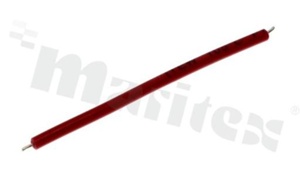 Przewód jednożyłowy; izolowany; czerwony; długość całkowita 55mm; odizolowany/cynowany 2mm oba końce; AWG24