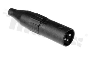 Connector: XLR; plug; male; 15A; 133V; PIN: 3; IP40; straight; on wire