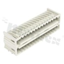 Wtyk kątowy;2 piętrowa;kątowy; raster 3.5mm; 32-biegowy; 100% ochrona przed błędnym połączeniem; jasnoszary; 300V/10A