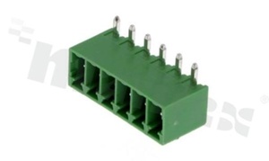 Listwa zaciskowa rozłączalna; w rastrze 3.50mm; 6-torowa; męska; kątowa; zabudowana; UL 300V/8A; TUV:250V/7A