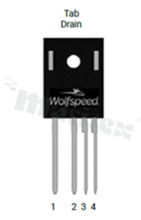 Tranzystor N-MOSFET SiC; unipolarny; 750V; 45mOhm; 42A; 139W; -40+175 st.C; THT; TO-247-4LP