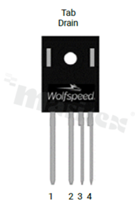 Tranzystor N-MOSFET SiC; unipolarny; 750V; 45mOhm; 42A; 139W; -40+175 st.C; THT; TO-247-4LP