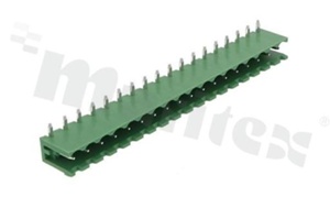 Listwa zaciskowa rozłączalna; w rastrze 5.08mm; 18-torowa; męska; kątowa; otwarta; UL 300V/15A, TUV 320V/20A