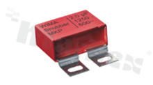 Kondensator; 1.0 uF; 2000 VDC; 35x50x41.5mm; wersja: 2-piny; 5%; piny: 6-2