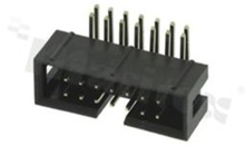 Złącze do PCB; w rastrze 2.54mm; 14-stykowe; montaż: THT; męskie; kątowe