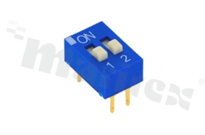 Przełącznik 2-biegowy; raster 2.54mm