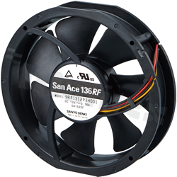 Fan; reversible flow; DC; 24VDC; 136x136x28mm; 2m3/min; 35.0dB.