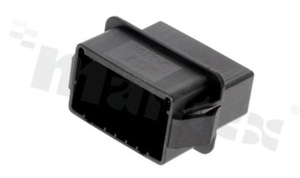 Crimp terminal housing; pitch 2.50mm; 16-contacts; male; applicable wire AWG#20-28; 250V/4.6A