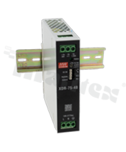 Power Supply; DIN; 74.88W; 12V; 6.24A; 85-305VAC; 80-431VDC