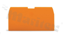 End and intermediate plate; 1 mm thick; orange
