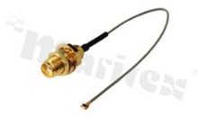 kabel antenowy; przejściowy; koncentryczny RG0.81; zakończony ultra-miniaturowym; żeńskim wtykiem IPX (W.FL) G3 i gniazdem żeńskim SMA ; kabel o długości 10.5 cm; współpracuje z gniazdem męskim RF-IPX085-3G