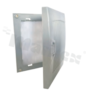 Osłona wentylatora; zatrzaskowa/żaluzjowa; 172mm.