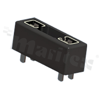 Auto blade fuse holder; insulated; for 5.2x0.64mm standard blade fuses; THT