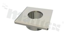 Front SP-MICRO-TOPPLATE-SQUARE-316L-PL, size: 40x40mm, height: 15,0mm, steel 316L