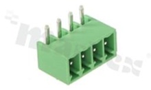 Listwa zaciskowa rozłączalna; w rastrze 3.50mm; 4-torowa; męska; kątowa; zabudowana; UL 300V/8A; TUV:250V/7A