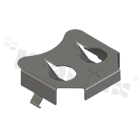 Battery holder; positive contact; CR1216, BR1220, CL1225, SR1120, D381, 391, 191; cell size 12mm; THT