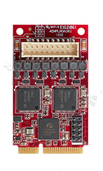 Expansion board mPCIe -> dual GbE LAN ; oper. temperature: 0+70 deg.C