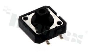 Tact Switch; SMD; dimensions 12.0x12.0; h=7.3mm; vertical; operating force 180gf; button: round