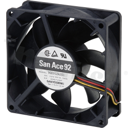 Fan; DC; 12VDC; 92x92x32mm; 1.2m3/min; 25.0dB.