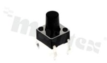 Przełącznik Tact Switch; THT; wymiary korpusu 6.0x6.0; h=7.8mm; pionowy; o sile nacisku 160gf; przycisk okrągły