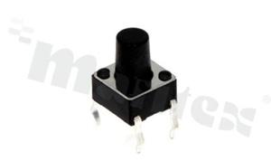 Tact Switch; THT; dimensions 6.0x6.0; h=7.8mm; vertical; operating force 160gf; button: round
