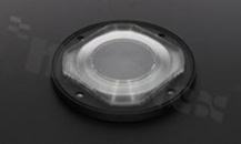 Soczewka do diod LED COB; kąt rozsyłu: 92 do 145 stopni FWHM; ilość diod: 1; rozmiar: okrąg 90mm; wysokość: 11.3mm; rodzaj materiału: silikon; sposób mocowania: śruby