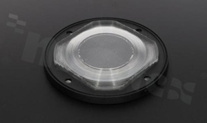 Lens for LED COB; angle: 92 to 145 degrees FWHM; Number of LEDs: 1; Dimensions: round 90mm; Height: 11.3mm; meterial: silicone; Fastening: screw