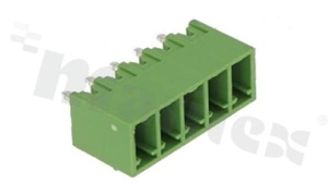 Listwa zaciskowa rozłączalna; w rastrze 3.81mm; 5-torowa; męska; pionowa; zabudowana; UL 300V/8A; TUV:250V/7A