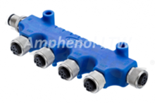 Multiport NMEA2000, 6 portów( wejście męskie(5 styków), 5 wyjść żeńskich(5 styków każde), metalowy gwint, 4A, IP68, UL