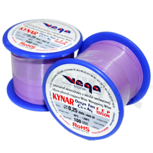 Wire wrapping wire KYNAR; insulated with TEFLON FEP; violet; diameter 0.25mm; AWG 30; 250V; -65+200 deg.C; 100m.