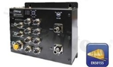 EN50155 10-port managed PoE Ethernet switch with 8x10/100Base-T(X) P.S.E.and 2x1000Base-SX; Q-ODC connector
