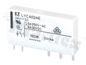 Przekaźnik elektromagnetyczny; interfejsowy; prąd max. 6A; napięcie cewki 24V DC; pojedyńczy styk przełączny SPDT;6A/250V AC, 6A/24V DC; montaż: THT