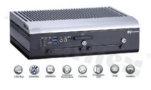 Bezwentylatorowy komputer wbudowany; IEC60945; IP40; EN45545; IntelCore i3-3217UE 1.6 GHz; RAM 4GB; 4xUSB; 3xCOM-isolated;1xVGA; 1xDVI-D;4xGbE;1xCAN-isolated; 1xCFast; 3xPCI EXmini; 1xSIMslot; temp. pracy -40+80C; zasilanie 14-32V DC
