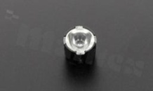 Reflektor do diod LED high power; kąt rozsyłu: 22 do 42 stopni FWHM; ilość diod: 1; rozmiar: okrąg 10mm; wysokość: 6.8mm; rodzaj materiału: PMMA; PC; sposób mocowania: klej; kołek