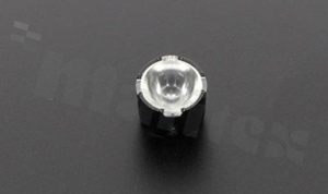 Reflector for LED high power; angle: 22 to 42 degrees FWHM; Number of LEDs: 1; Dimensions: round 10mm; Height: 6.8mm; meterial: PMMA; PC; Fastening: glue; pin