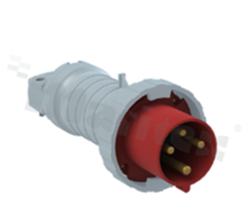 Connector power heavy duty power; 3P+E Industrial plug. Replaces Part# 363P6W