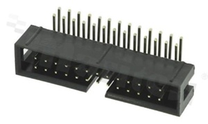 Złącze do PCB; w rastrze 2.54mm; 26-stykowe; montaż: THT; męskie; kątowe