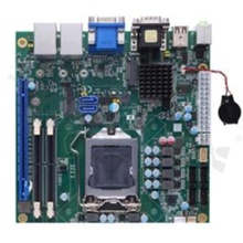Mini-ITX SBC with LGA1151 9th/8th gen Intel Core ; RAM up to 32 GB; 6xCOM; 8x USB; 2x LAN; VGA; eDP; DP++; 2x SATA; 1x M.2; PCIe x16; oper. temp. 0+60C.