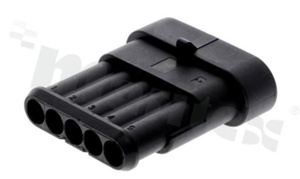 Złącze Superseal; męskie; 5-pin; montaż na kablu; obudowa złącza