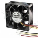 Fan; DC; 12VDC; 92x92x25mm; 1.26m3/min; 27.0dB; Tachometer, PWM, Low Noise
