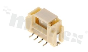 Header for PCB; pitch 2.00mm; 4-contacts; SMD; male; top entry; 125V/2A