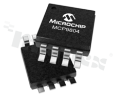 Czujniki temperatury do montażu na płycie; MICROCHIP; MCP9804-E/MC; I2C; DFN; Surface Mount