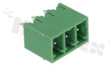 Listwa zaciskowa rozłączalna; w rastrze 3.81mm; 3-torowa; męska; pionowa; zabudowana; UL 300V/8A; TUV:250V/7A