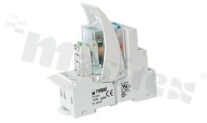 Przekaźnik interfejsowy; prąd znamionowy 6A; napięcie cewki 230VAC; cztery styki przełączne (4P); 6A/24VDC; 6A/250VAC