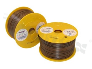 Przewód pojedynczy LGY/H05V-K; z wielodrutową miedzianą żyłą; brązowy/czarny; przekrój 1.50mm2; AWG 16; 500V; -40+105 st.C; 100m.