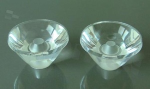 Lens for LED COB; angle: 38 degrees ; Number of LEDs: 1; Dimensions: round 43.8mm; Height: 24.5mm; material: PMMA; Fastening: glue