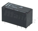 Przekaźnik elektromagnetyczny; prąd znamionowy 8A; napięcie cewki 24V DC; podwójny styk przełączny (DPDT); moc cewki 400mW; 8A/24V DC; 8A/250V AC; montaż: THT